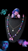 Naszyjnik inspirowany Jinx z League of Legends i Arcane