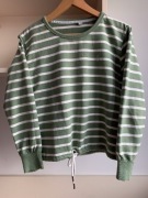 Textil Kamtner Austria vintage bluza 100% bawełna paski marynistyczna S-M