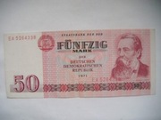 BANKNOT Niemcy NRD 50 marek 1971 r.