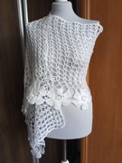 Szal wykonany ręcznie na szydełku 