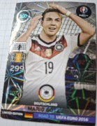 Karta piłkarska Mario Gotze UEFA EURO 2016 Limited Edition 