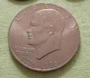 Eisenhower 1976 jeden dolar USA 200 lat od uzyskania niepodległości vintage
