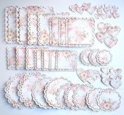 SERWETKI KORONKI RÓŻE SCRAPBOOKING ZESTAW 11.