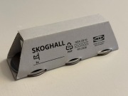 Haczyki samoprzylepne Ikea Skoghall chrom 3 sztuki nowe
