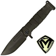 Nóż Medford USMC FF Black DLC Titanium, Black DLC S90V by Greg Medford 