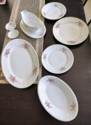 Elementy serwisu obiadowego Bogucice. PRL.