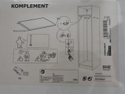 Półka do regału biała