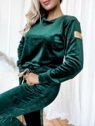 Komplet Dres Welur Mięciutki Jakość Premium L