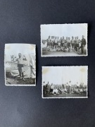 Trzy fotografie polskich wojsk (strzelców) z lat 30.