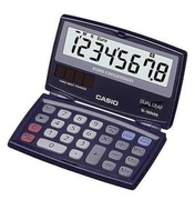 Casio Kalkulator Kieszonkowy Składany zasilany słońcem i bateriami Nowy