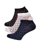 SKARPETKI STOPKI BAWEŁNA CZARNE BIAŁE ZESTAW