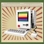 Klocki Retro Komputer Kreatywna Zabawka Edukacyjna dla Dzieci