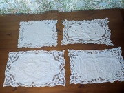 Zestaw serwetek z koronką brukselską 4szt.