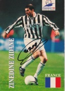 Autografy_pl Zinedine ZIDANE karta / fotografia 10x15 cm z autografem