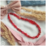 Zawieszka do telefonu z misiem, czerwona, brelok