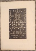 Ex-libris Ekslibris M. Kolbe in memoriam / Jóźwik (11x15cm) 