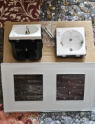 Inteligentne Gniazdo Podwójne WiFi - BSEED (Szklana Ramka, Białe)