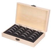 PUDEŁKO NA MONETY 20 SZTUK, KAPSLE, ADAPTERY