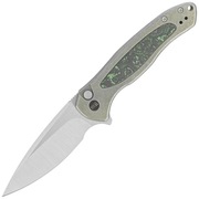 Nóż składany WE Knife Button Lock Kitefin CPM 20CV Titanium (WE19002N-2)