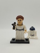 Minifigurka Leia R2D2 z świata Gwiezdne Wojny Kompatybilna z LEGO