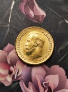 10 Rubli 1901 carska Rosja ruska stara ciekawa moneta wykopki po zbieraczu