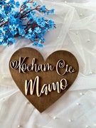 Drewniana tabliczka z napisem Kocham Cię Mamo– idealna na sesję zdjęciową!