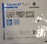 Aquacel Ag plus 15 x 15cm  9 sztuk