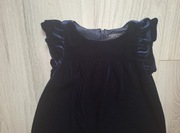 Galowa sukienka Reserved 104 Welurowa granatowa