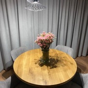 Stól z litego dębu loft okrągły 