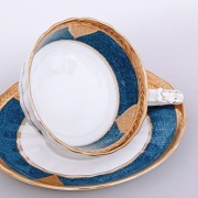 **BRABANT**filiżanka Powder Royal Blue porcelana Tuscan XIX/XX