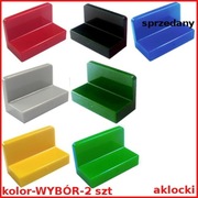 LEGO 4865b PANEL 1x2x1 czarny czerwony ciemny zielony żółty jasny szary