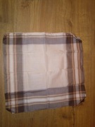 Chusteczka bawełniana do nosa męska naszywka 35 x 38cm beżowa nowa