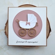 Personalizowana kartka na baby shower, narodziny, handmade