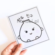 Grafika koreańska pierożek Mandu