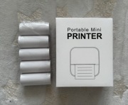 Mini drukarka termiczna Bluetooth Portable Mini Printer + 5 rolek papieru