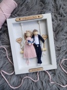 Pamiątka na rocznicę ślubu ramka 3D upominek 10 rocznica makrama