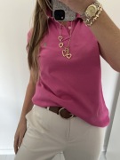 Ralph Lauren s Polo różowa Bluzka top koszula piękna kobieca klasyczna 