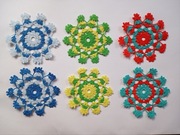 Komplet 6 serwetek z kordonka 15-16 cm