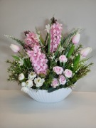 Stroik Wielkanoc Wiosna wiosenny kompozycja Kwiaty 