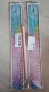 Flexy komplet 2 linijki 30 cm + ołówek 