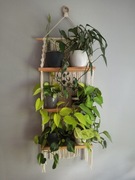 Półka na kwiaty z makramy