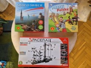 DWA quizy / gry + zabawka: uciekająca kulka    wew  38