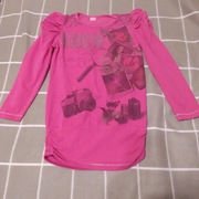 Tunika różowa Koronka, marszczenia rozm. 140