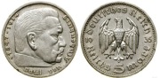 Srebrna moneta Niemcy - III Rzesza - 5 Marek 1935 r. HINDENBURG - Srebro