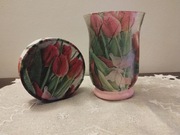 Wazon i podstawka pod świeczkę 