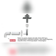 Komin PP do kotła kondensacyjnego Fi 80/125