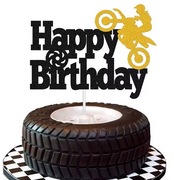 Topper piker na tort Motocykl Motocyklista