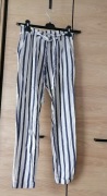 Spodnie w paski, Stradivalius r. S – biały/ecru i granatowy