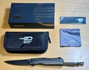 Nóż składany Bestech Thyra Bronze Titanium/Carbon Black M390 Kombou