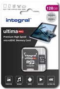 Karta pamięci Integral Ultima Pro 128GB microSDXC V30 U3 Nowa